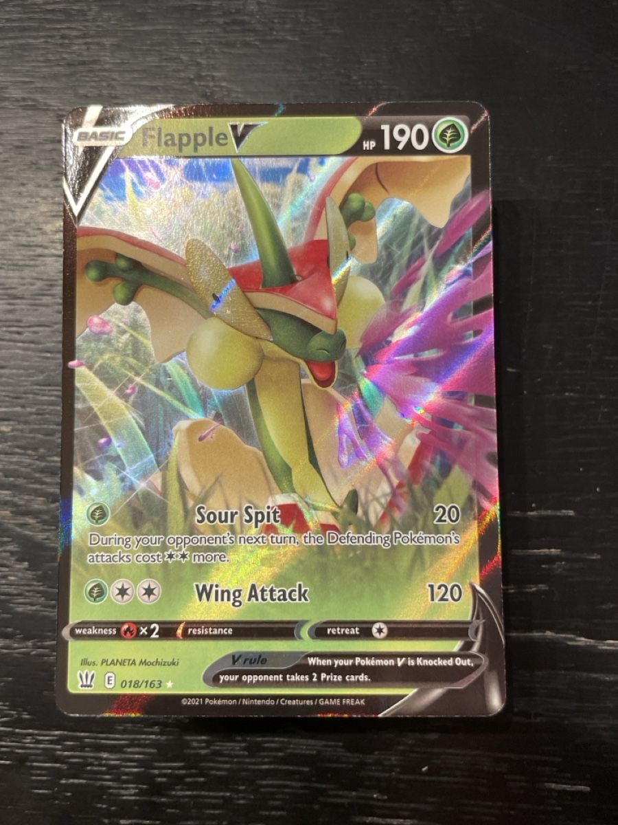 Pokémon Carte collezionabili: Pokemon Flapple V battle styles 018/163 – Usato da Hugelshofen venduto da Suimosa