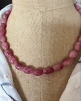 Elegant Pink Gemstone Necklace - Spring Fashion Accessory