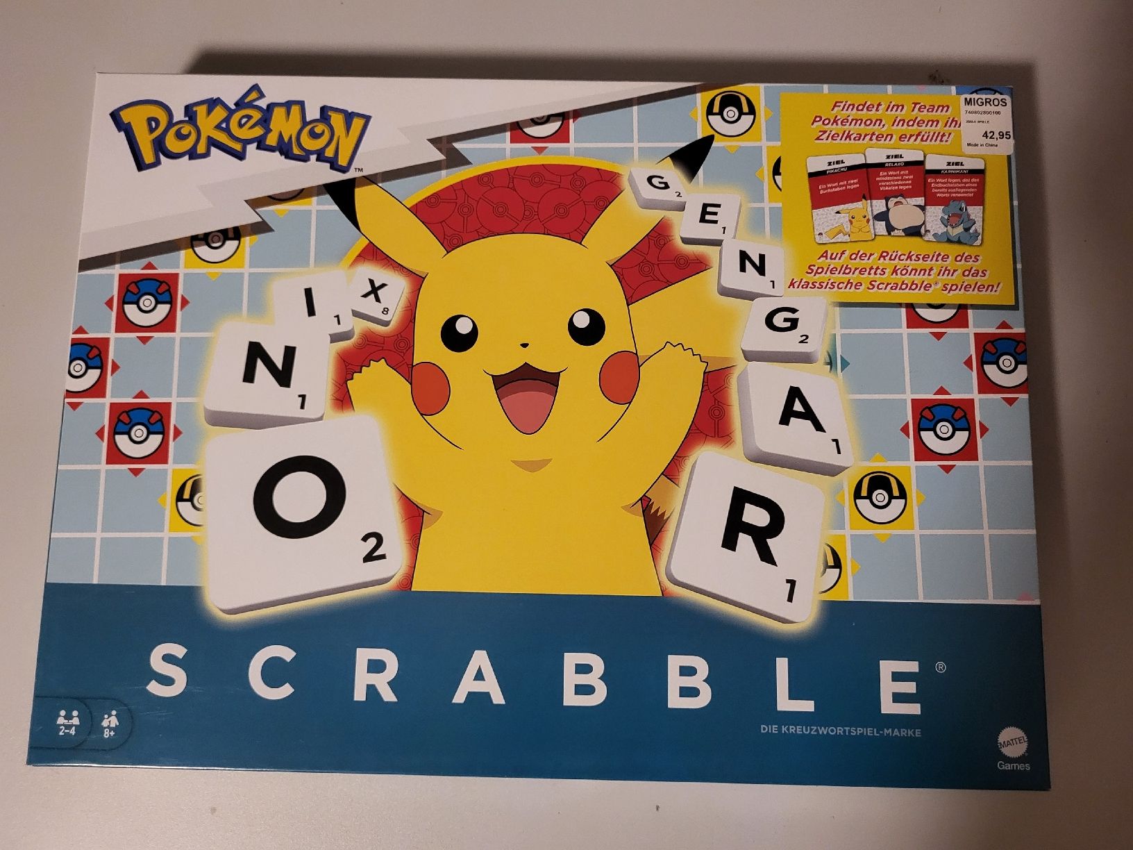 Giochi: Pokémon Scrabble Brettspiel, NEU – Nuovo e nell'imballaggio originale da Ettiswil venduto da beekeper13