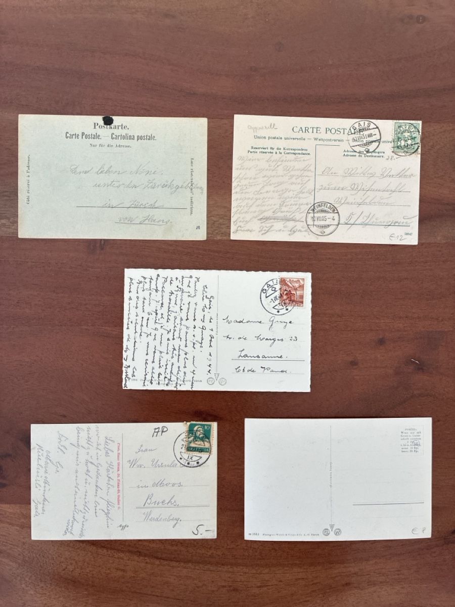 Cartoline postali: 10 Ansichtskarten Schweiz von Gais AP.  A – Usato da Oftringen venduto da Cla.vD.74 1