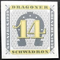 Soldatenmarke 2.WK, Dragoner Schwadron 14, ges, Wi Kav 14-2
