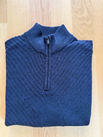 Pull Calvin Klein _ Taille XXL _ bleu marine col camionneur