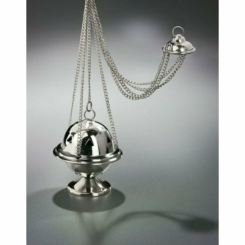 Lampade profuma ambienti: Rauchfass klassisch, 70mm Messing silber – Nuovo e nell'imballaggio originale da Gundelfingen venduto da printparcel