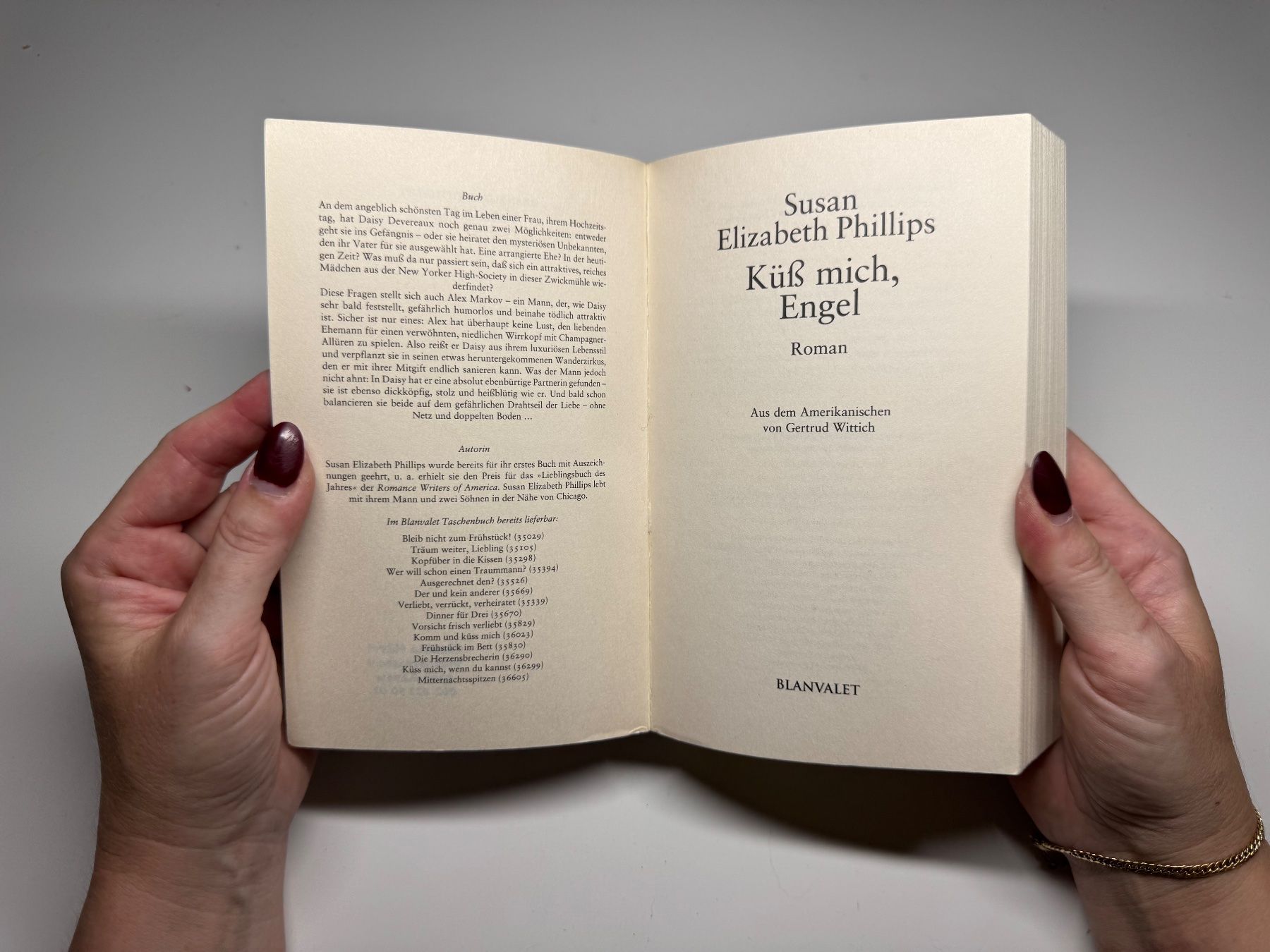 Libri: ROMAN: Susan Elizabeth Phillips, Küss mich Engel – Usato da Grosswangen venduto da Deutsche_Romane 2