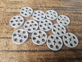 lego 4185 lot de 12 pièces Light Bluish Gray Technic Wedge