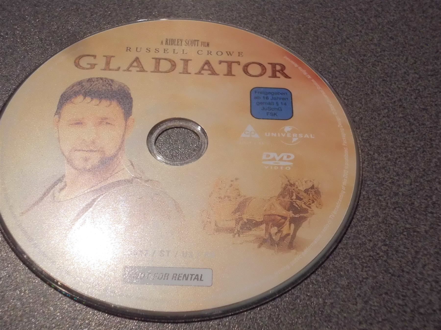Tutti i DVDs: DVD Gladiator, Russell Crowe – Usato da Zürich venduto da abraxas1291