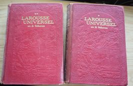 Larousse Universel en 2 volumes de 1922 et 1923
