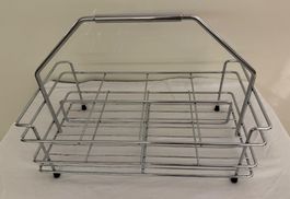 Flaschenhalter aus Metall verchromt