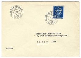 1949 Pro Juventute Frankatur mit Sonderstempel S.300 Genève