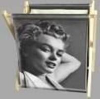 Nostalgie-Zeitungs-Wäscherack-M MONROE