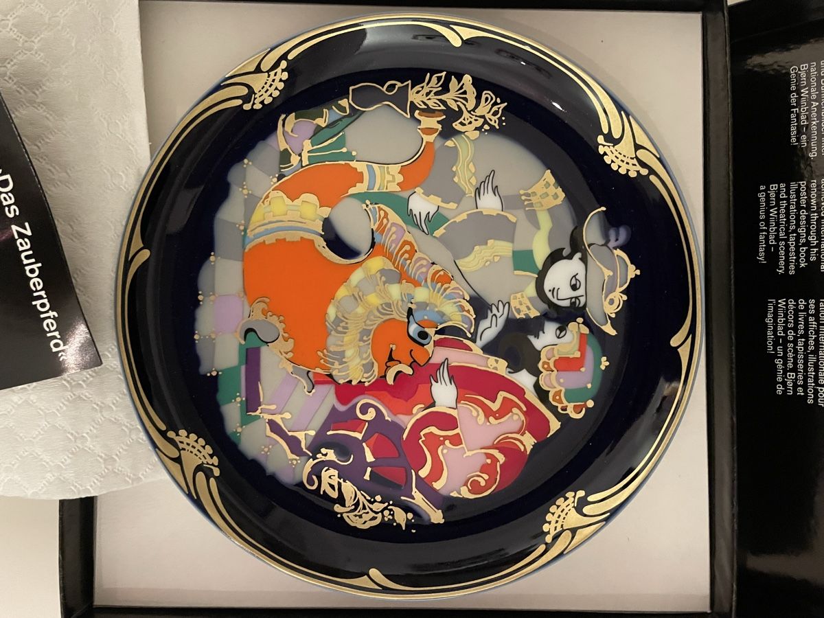 Rosenthal Toutes les décorations: Sammel-Teller "Das Zauberpferd" Rosenthal – Neuf avec emballage d'origine à Güttingen par ChCoridass 1