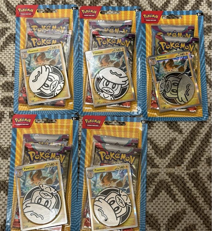 5x Pokémon EN Coin 2-Pack Blister | Kaufen auf Ricardo