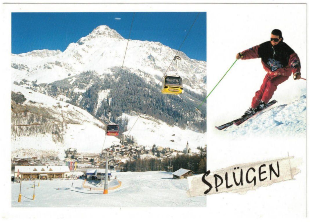Cartoline postali: Splügen - Gondelbahn – Usato da Binningen venduto da Mountainrider