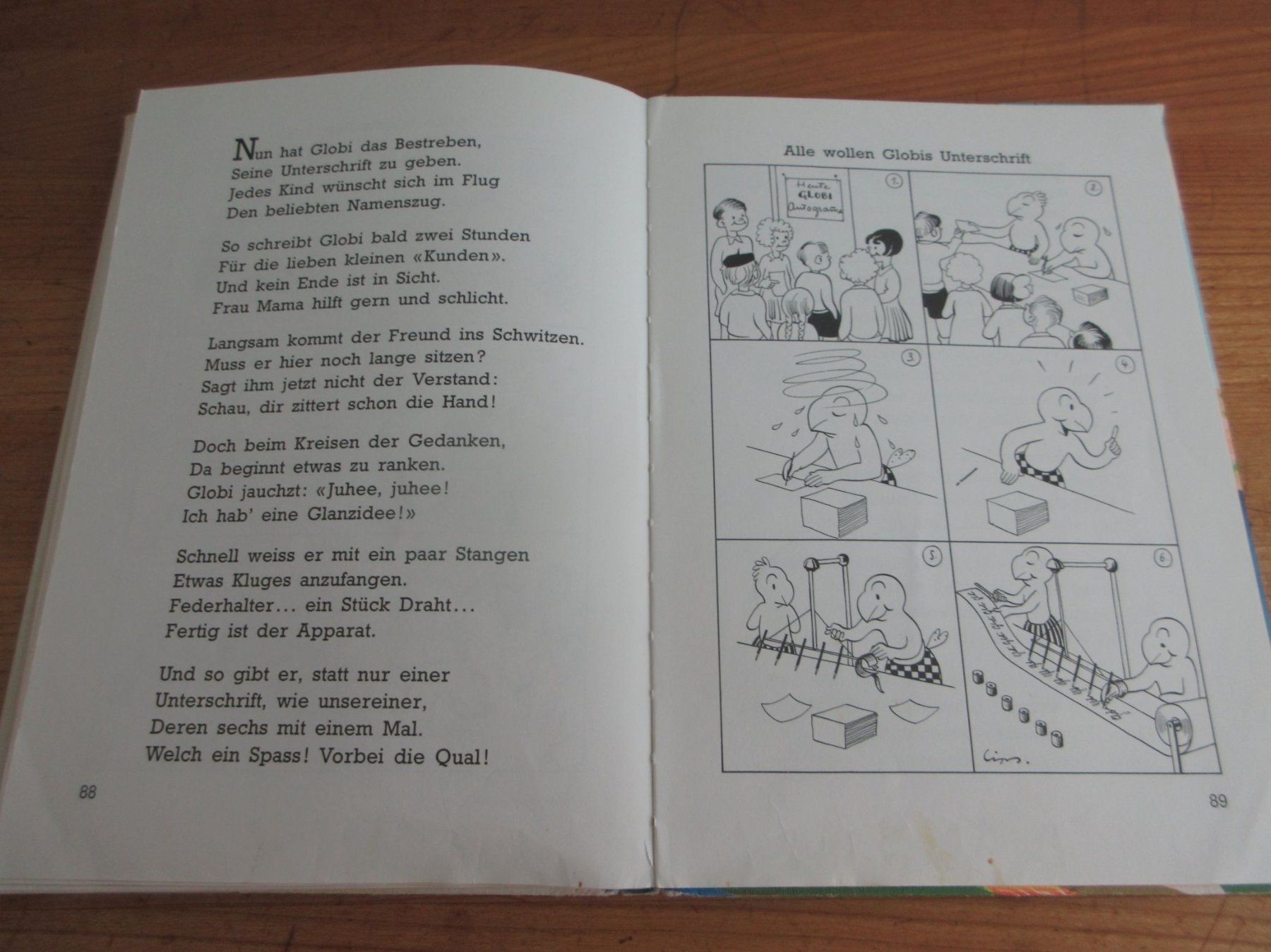 Libri: Globi, so ein Lausbub, 3. Auflage 1984, unbemalt – Usato da Binningen venduto da Oldfashion 7