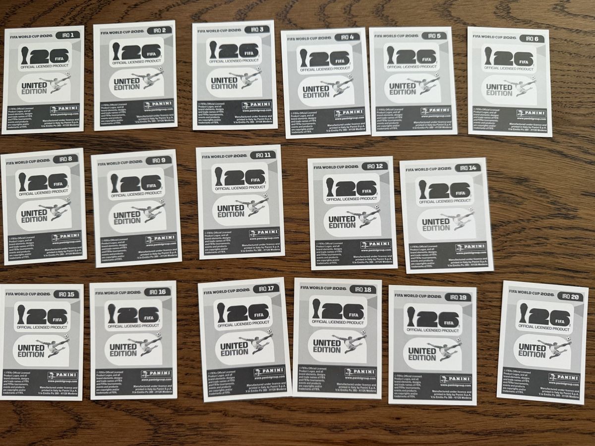 Panini Carte collezionabili: PANINI WM 2026 Bilder IRAK IRQ – Nuovo (secondo la descrizione) da Sennhof Winterthur venduto da bibo11 1
