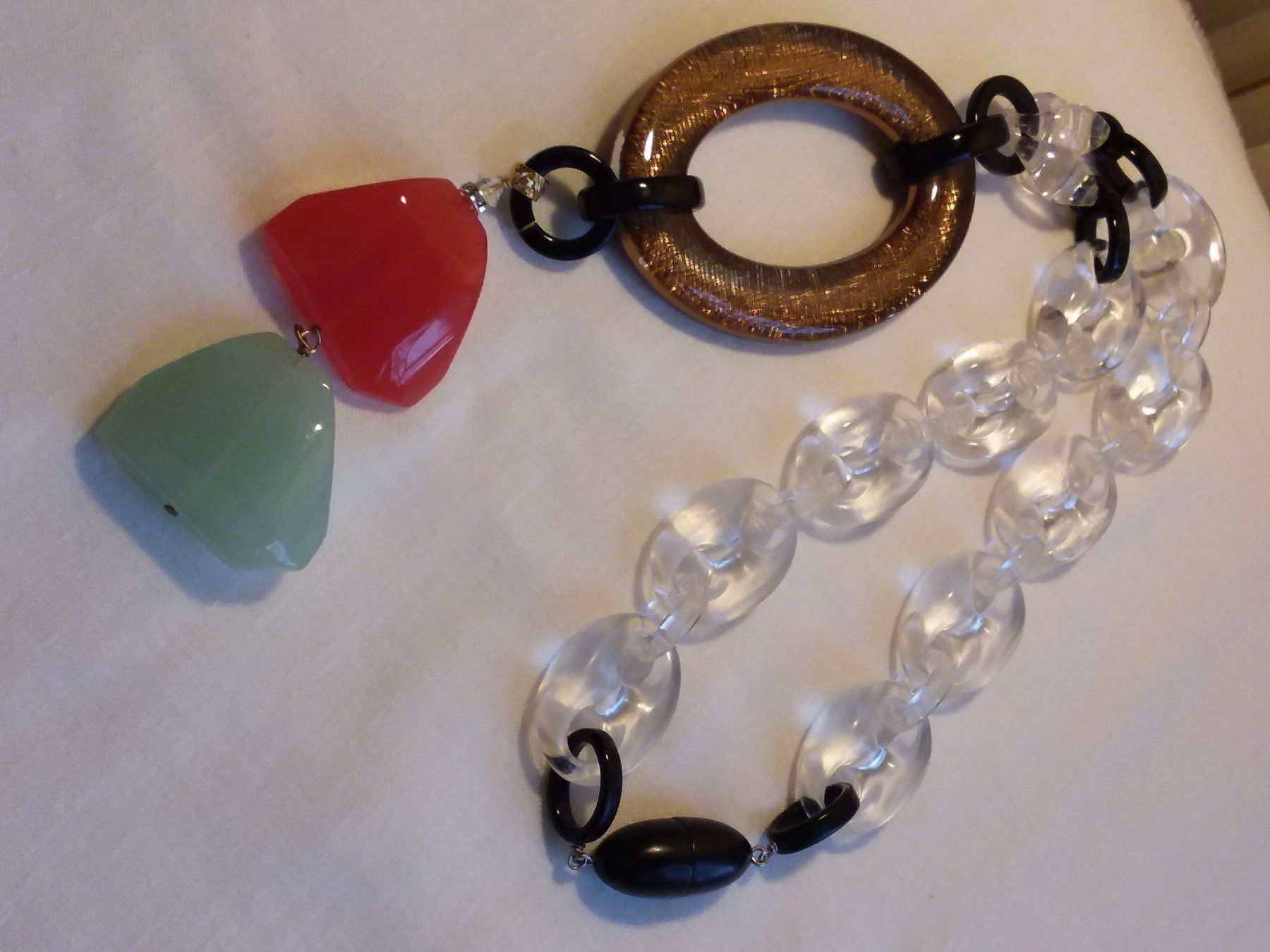 Catenine: Vintage 80er Jahre Statement Halskette Collier – Usato da Zürich venduto da gutsan 3