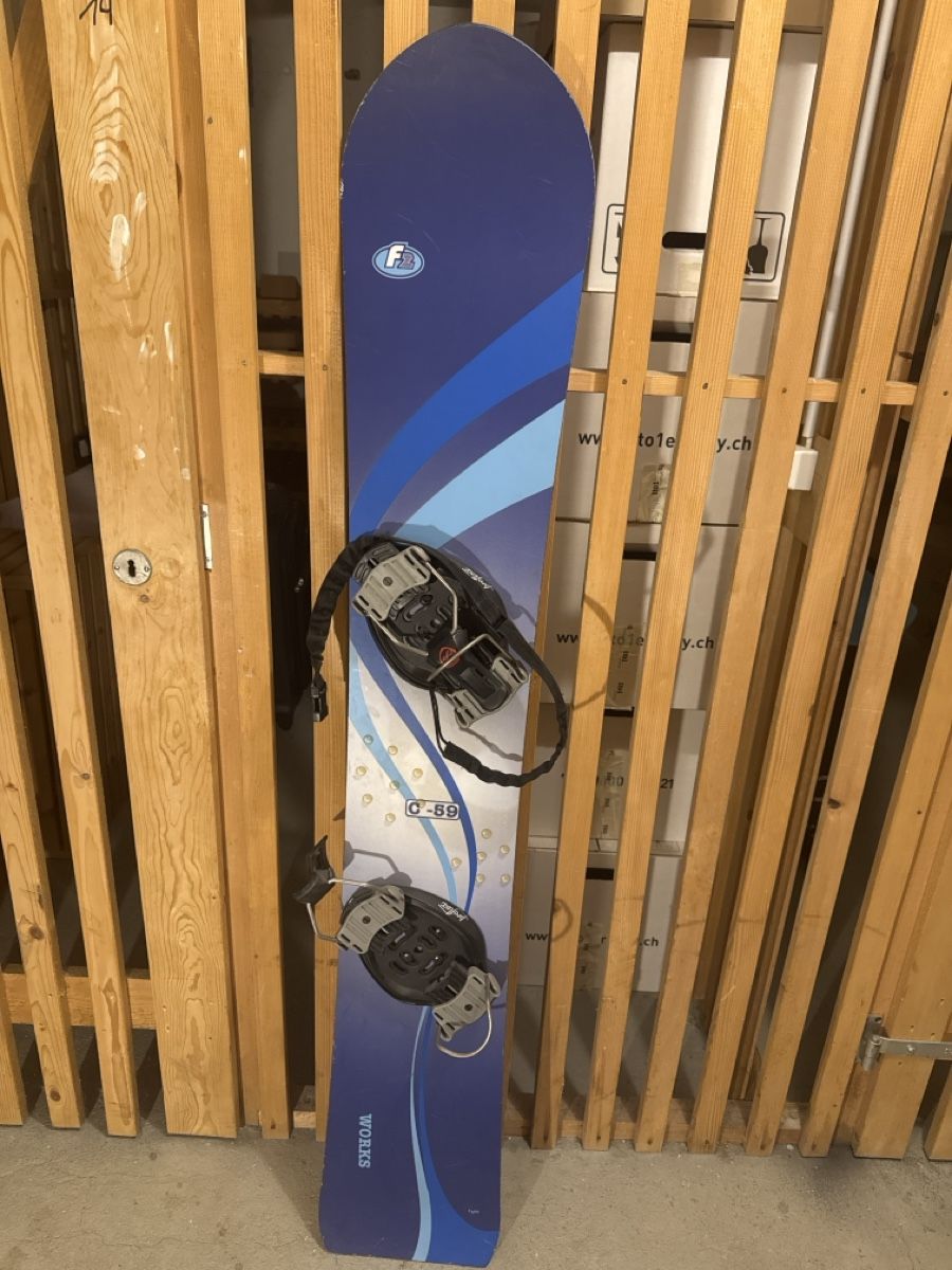 Board: Snowboard 159cm Bindungen inkl., Speedboard F2 – Usato da Schliern b. Köniz venduto da amo_lln9