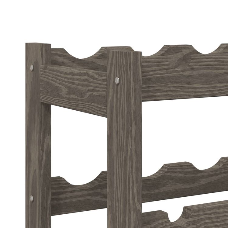 The Living Store Weinregal 109,5x30x82 Cm Massivholz Kiefer - Weinregale