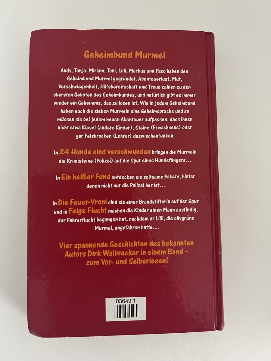 Livres: Dirk Walbrecker - Geheimbund Murmel - Jugendbuch – D'occasion à Altdorf UR par JanAil 1