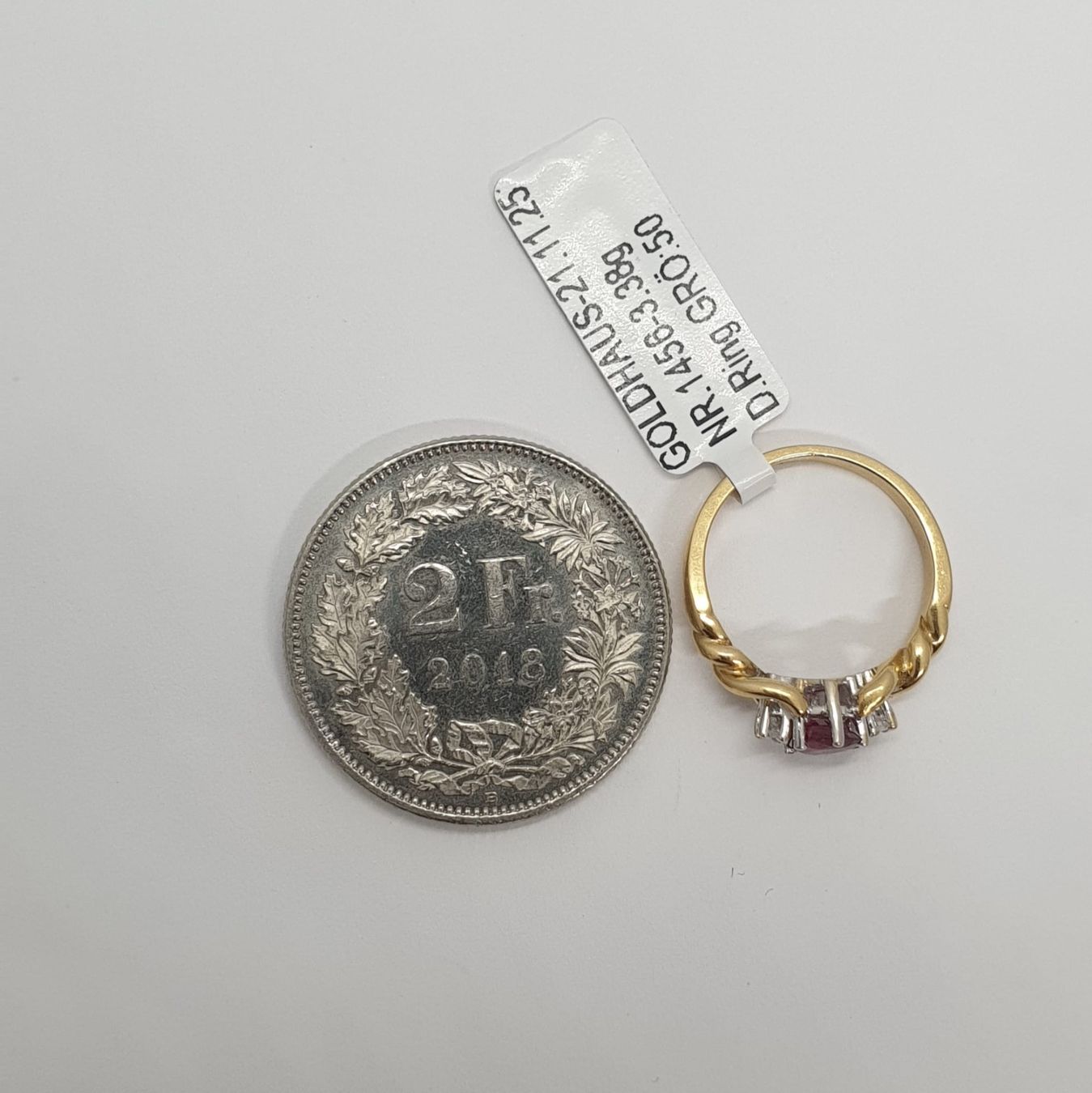 Anelli: Echt 18K Gold - Rubin, Diamant Ring – Usato da Luzern venduto da Luzern-Goldhaus 3