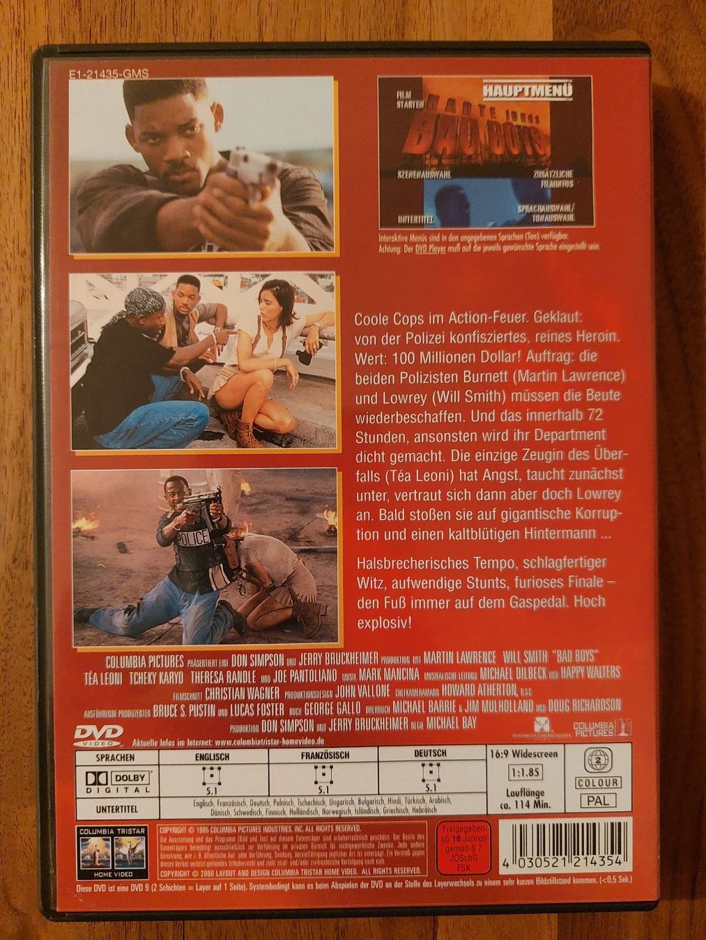 Tutti i DVDs: DVD - Bad Boys - Harte Jungs – Usato da Rheinfelden venduto da FilmAuktion 1