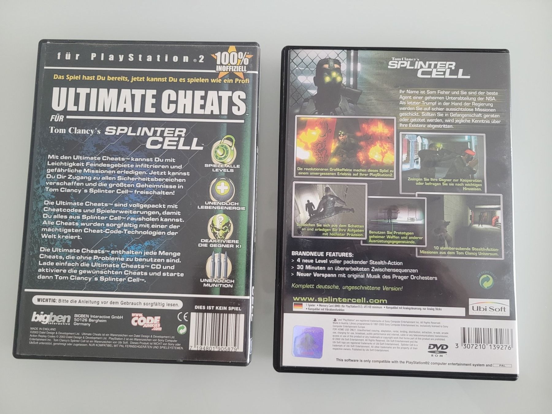 Spiele: Splinter Cell inkl. Ultimate Cheats / Playstation 2 (PAL) – Gebraucht aus Uezwil von -Retrogames- 2