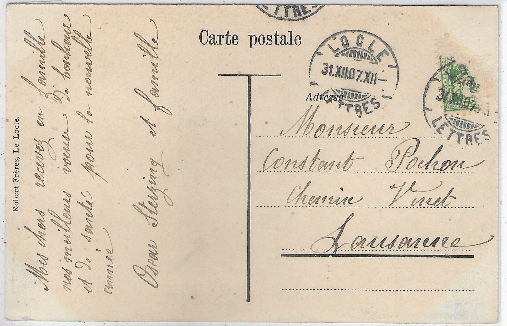 Cartes postales: Musique Militaire Le Locle 1907 – D'occasion à Ettingen par Kartenplanet 1