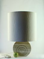FRATELLI MANNELLI, GROSSE TISCHLAMPE AUS TRAVERTIN. 70ER J.