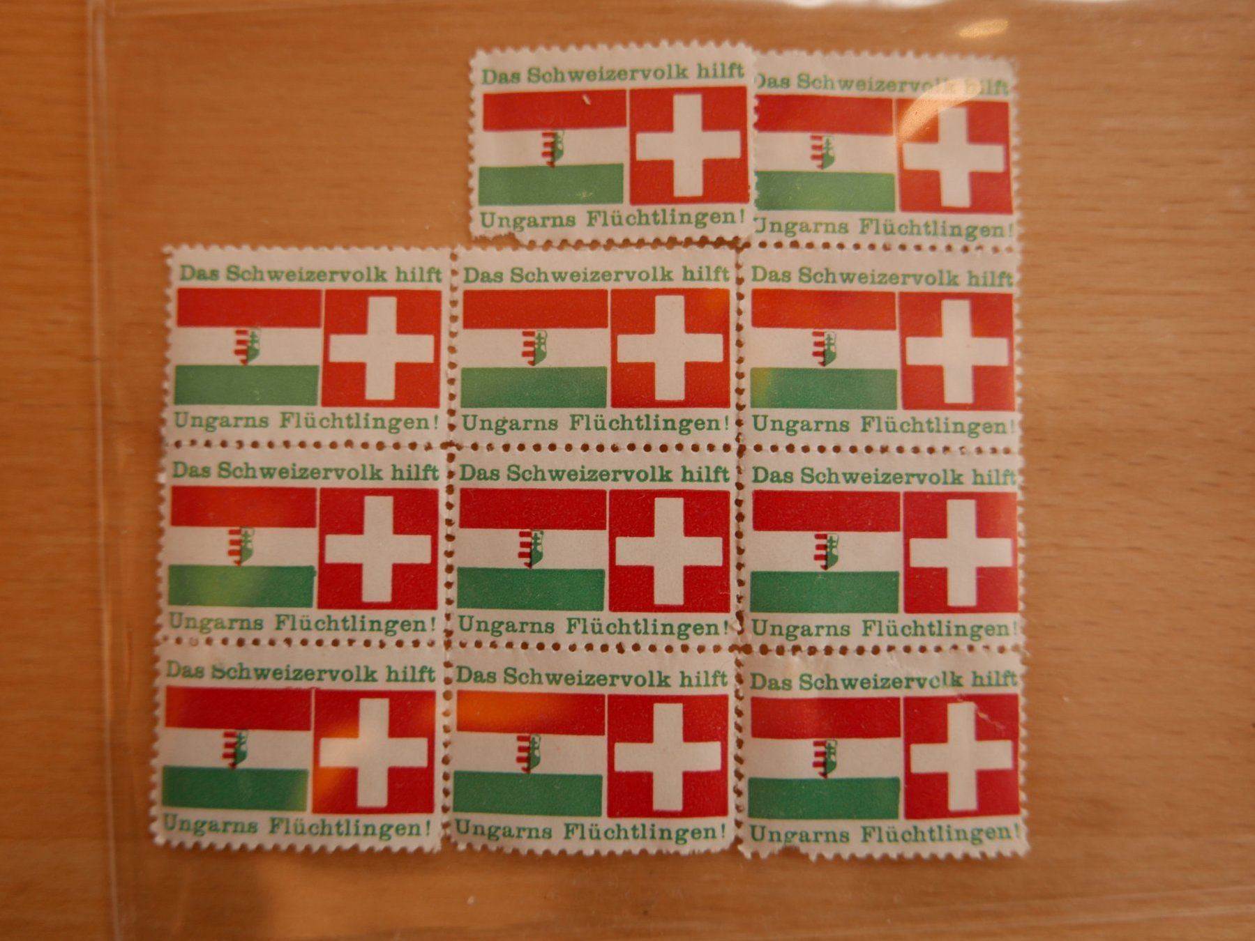 Tutti i francobolli: Ungarnkriese von 1956  Spendermarken – Nuovo (secondo la descrizione) da Rotkreuz venduto da nigal