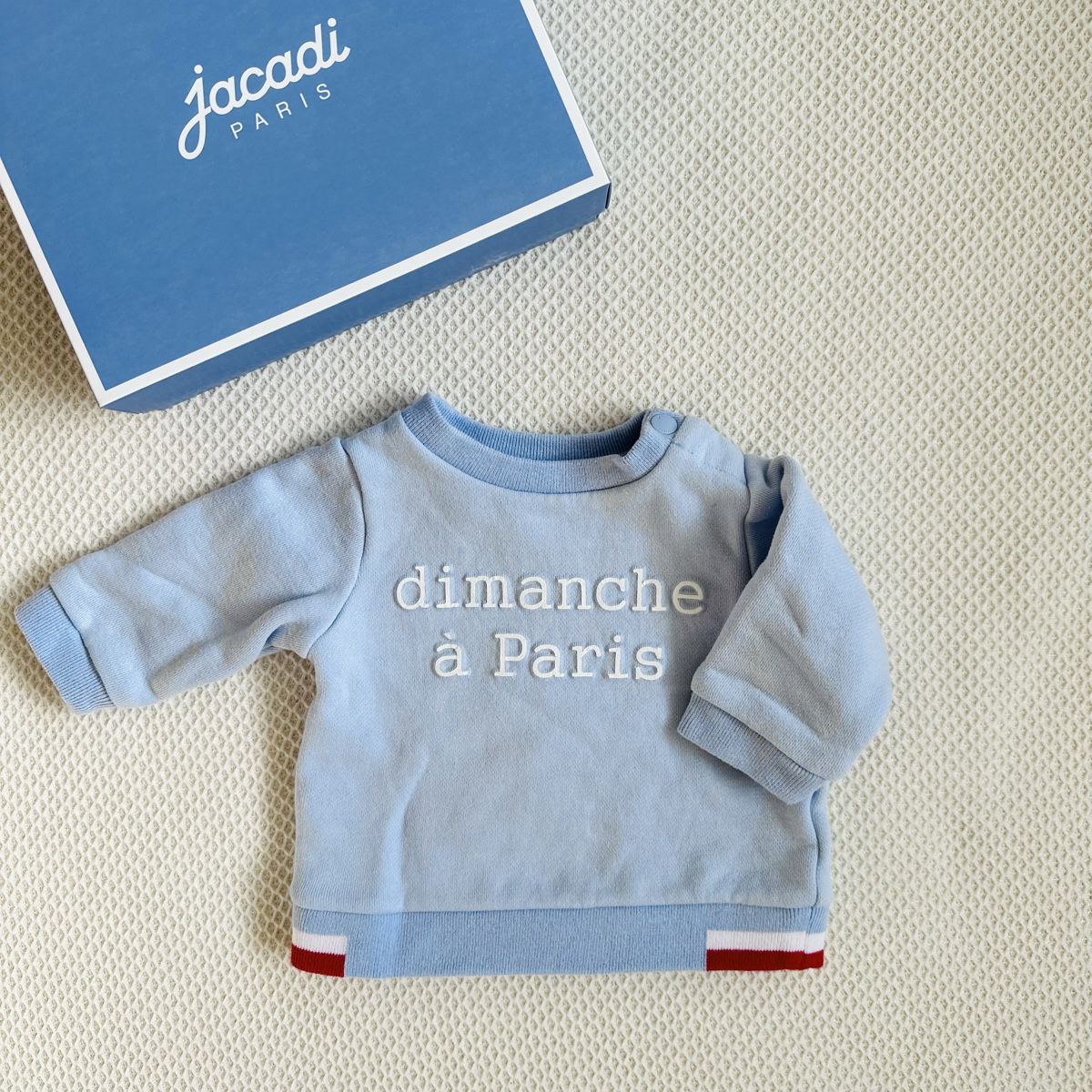 Jacadi Pulls et sweat-shirts: Pull Jacadi bébé 6 mois bleu – Neuf (Voir description) à La Tour-de-Peilz par tinazi