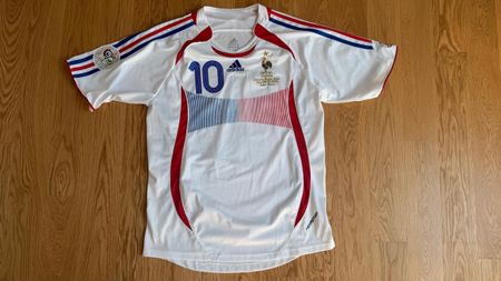 Frankreich 2006 Away Trikot Nr. 10 Zidane WM Patch