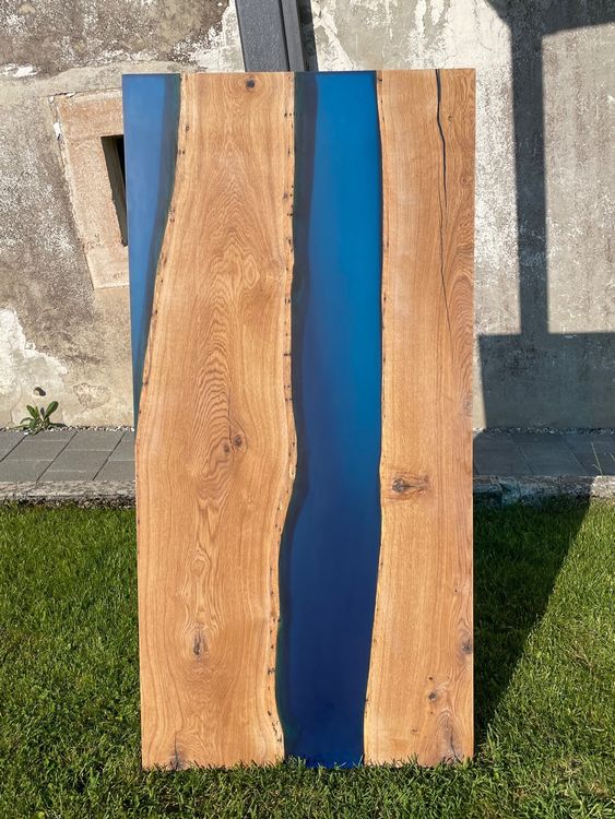 Plateau de table en résine Epoxy + chêne Kaufen auf Ricardo