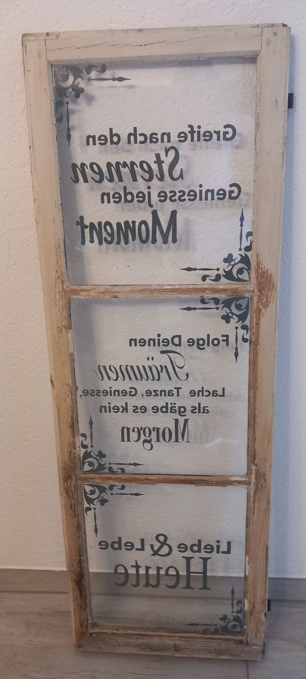 Tutte le decorazioni: Altes Fenster mit Spruch, tolles Deko Objekt – Usato da Buttwil venduto da K_und_K 5