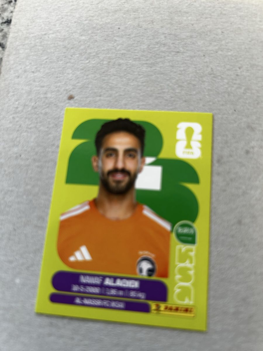 Panini Sammelbilder & Trading cards: Panini WM2026 KSA 2 Nawaf Alaquidi – Neu und originalverpackt aus Kestenholz von xara03