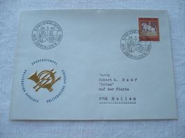 24.11.65 Sonderdatumstempel Engelberg 150 Jahre bei Obwalden