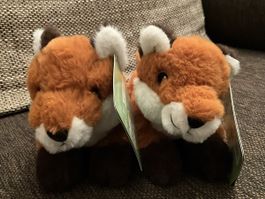 🦊 Neu! 2 Fuchs Fox Plush Coop Aktion Abenteuer Wald