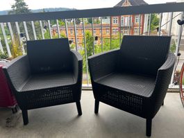 2x Allibert Outdoor-Sessel / Loungesessel – Top Zustand