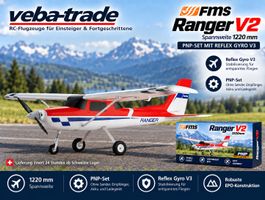 FMS Ranger V2 - 1220mm - PNP Set mit Reflex Gyro V3, rot