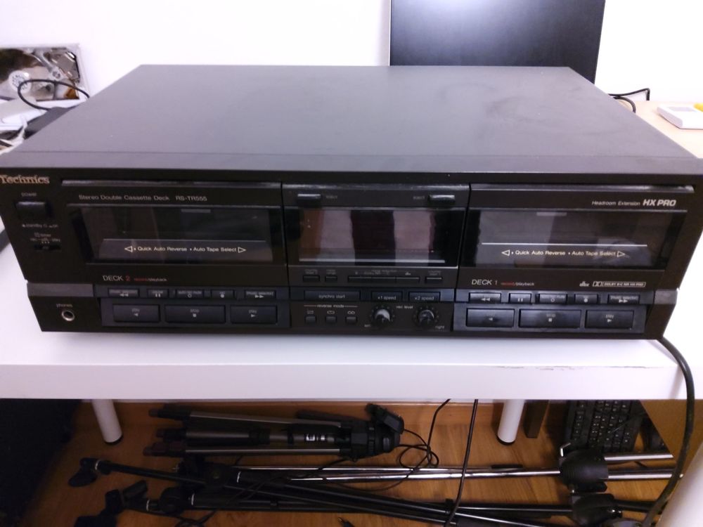 Platine Cassette TECHNICS RS-TR 555 – Double K7 DBX Autoreverse – Pour Pièces