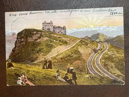 AK Rigi-Kulm - Sonnenaufgang, 1909