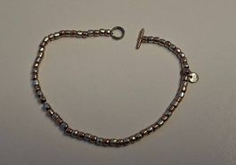 Dodo Bracciale Mini Granelli bicolor argento 925 oro rosa 9k