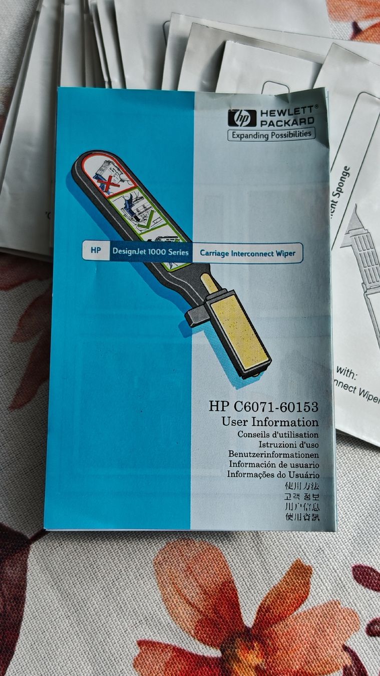 Hewlett Packard Drucker: HP DesignJet 1000 Series Carriage Interconnect Wiper – Gebraucht aus Ehrendingen von Drystara 3