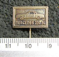 MERCEDES 230SL AUTO LOGO UR-ALT ANSTECKNADEL VINTAGE OLDI