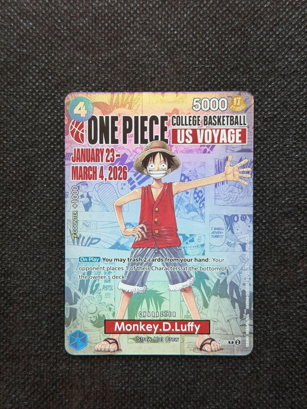 Bandai Sammelbilder & Trading cards: Monkey D. Luffy US College Voyage – Neu (gemäss Beschreibung) aus Felsberg von michaela_773