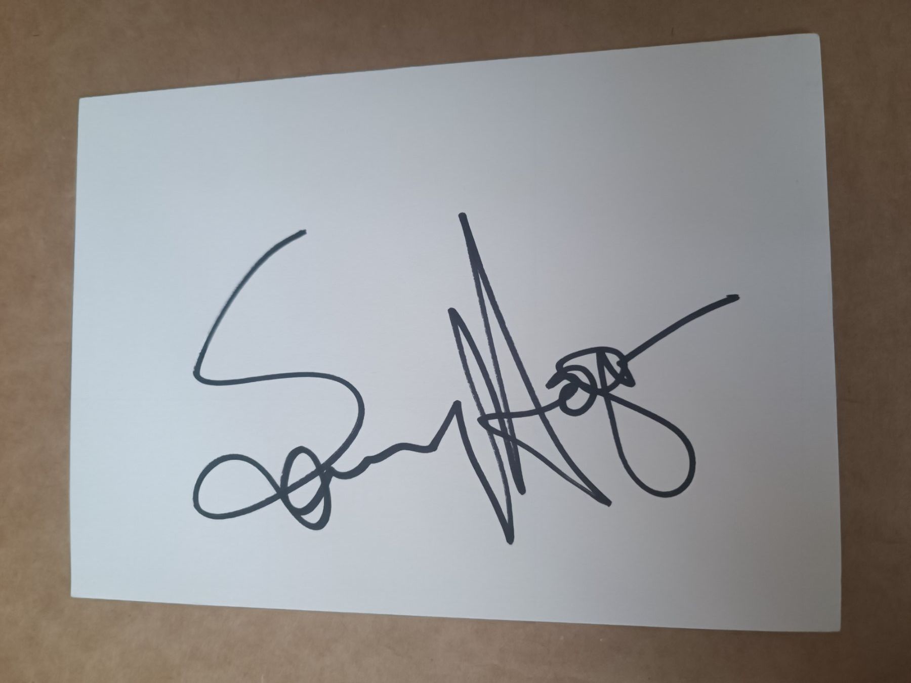 Autogramme: Sammy Hager -  handsigniert - persönlich gesammelt – Gebraucht aus Menziken von Artographs