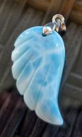 Larimar Engelsflügel Anhänger