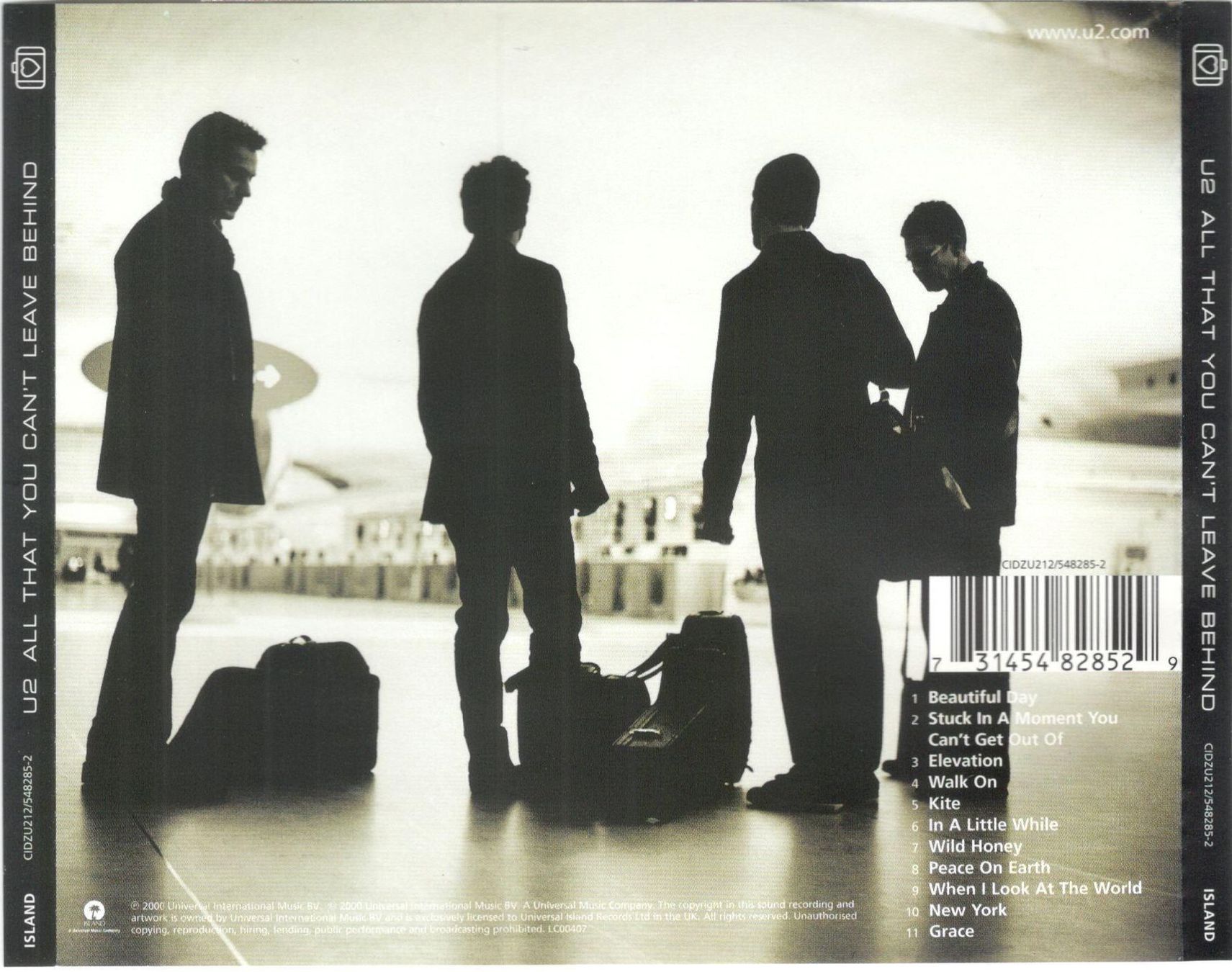 CD: U2 CD All That You Can't Leave Behind – Usato da St. Margarethen TG venduto da ursk10 1