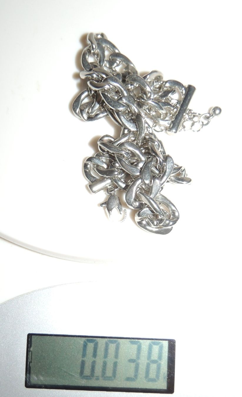 Olga Ribler Bracciali & Braccialetti: SCHÖNE ARMKETTE VERSILBERT 20 CM 38 G NEU – Nuovo (secondo la descrizione) da Au ZH venduto da FashionConsultant 2