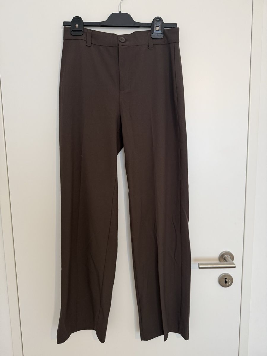 Pull&Bear Pantaloni: Pull&Bear Wide Leg Hose in Dunkelbraun – Nuovo (secondo la descrizione) da Muttenz venduto da Bea_dbr 1