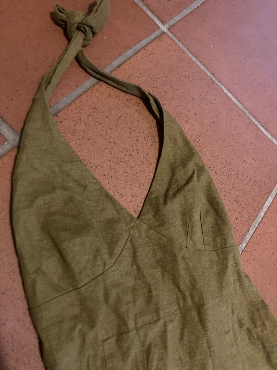 Vestiti: Tolles Leinenkleid moosgrün, Gr.34 – Usato da Gachnang venduto da elvira007 1